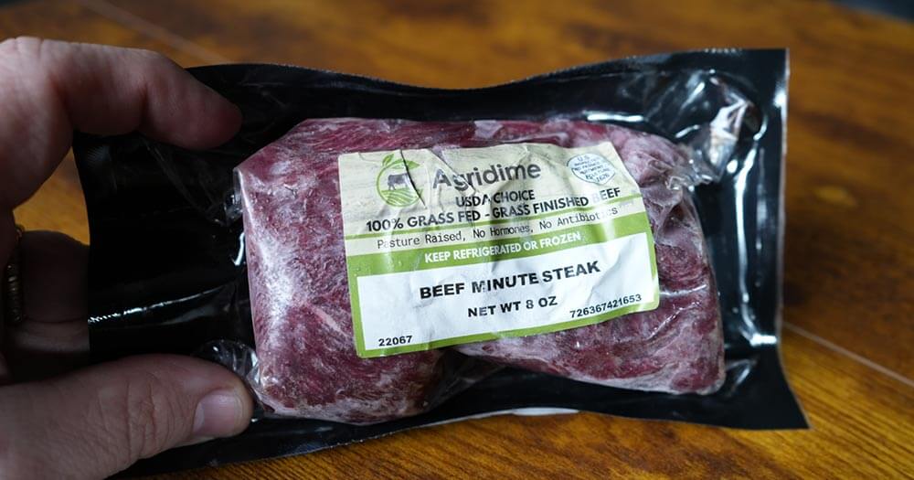 Agridime Grass Fed and Grass Finished Minute Steak
