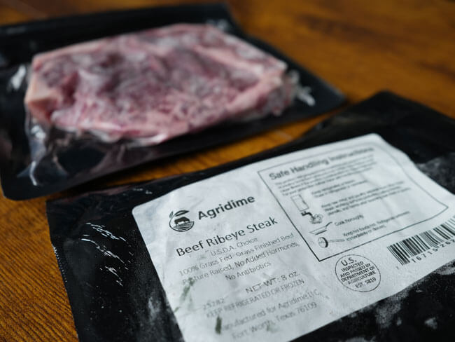 Agridime 100% Grass-Fed & Finished Beef Ribeye Steak
