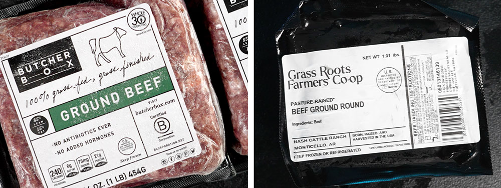 ButcherBox vs Grass Roots Farmers Co-Op Ground Beef