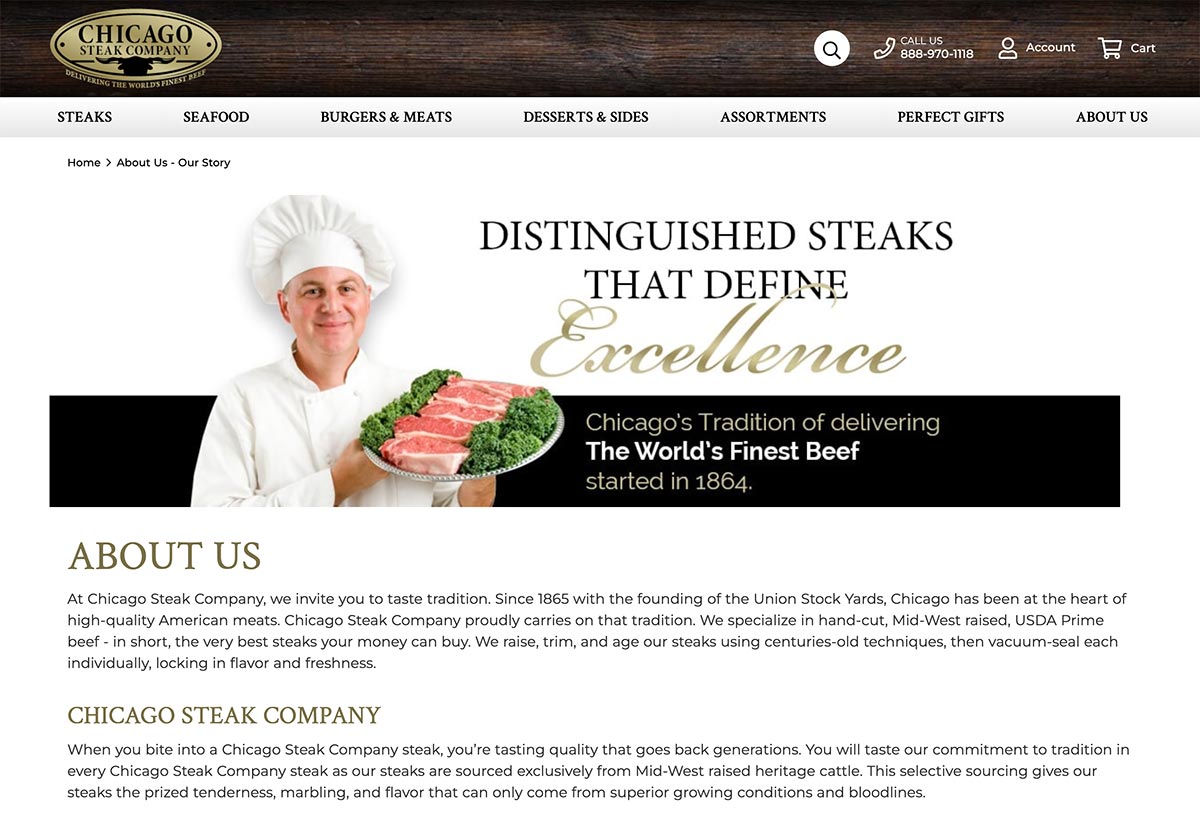 Chicago Steak Company About Us