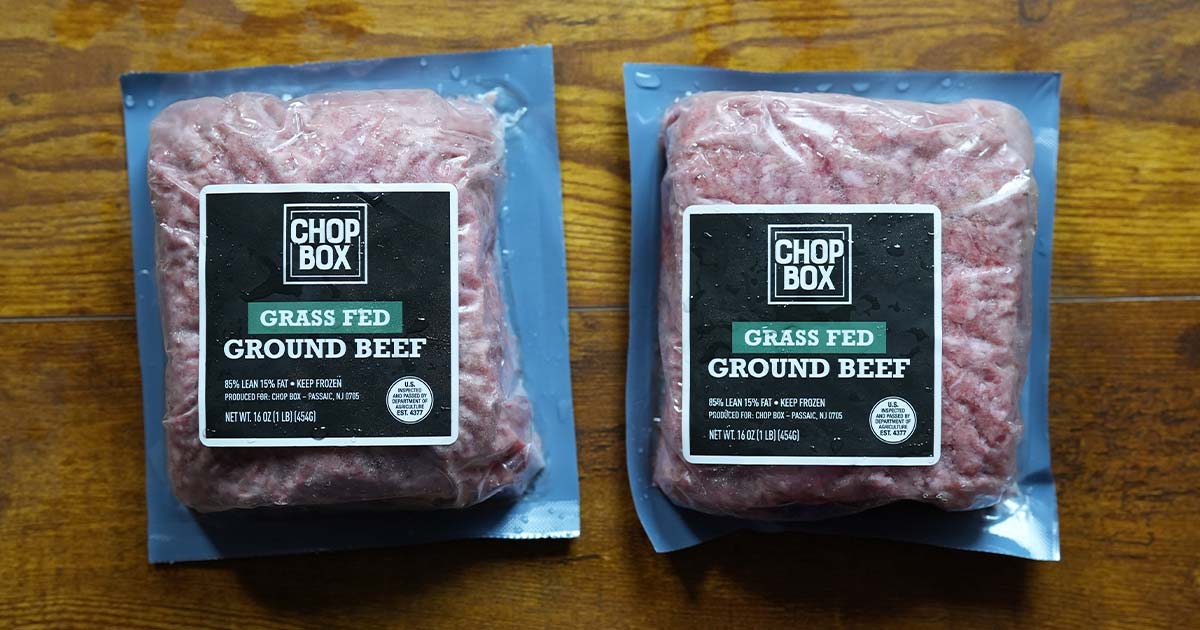 Chop Box – Two packages of grass-fed ground beef