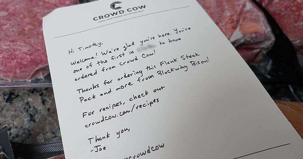 Crowd Cow Love Letter