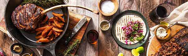 Picture of a dinner table