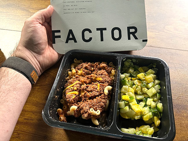 Factor 75 Sloppy Joe Mac and Cheese Review