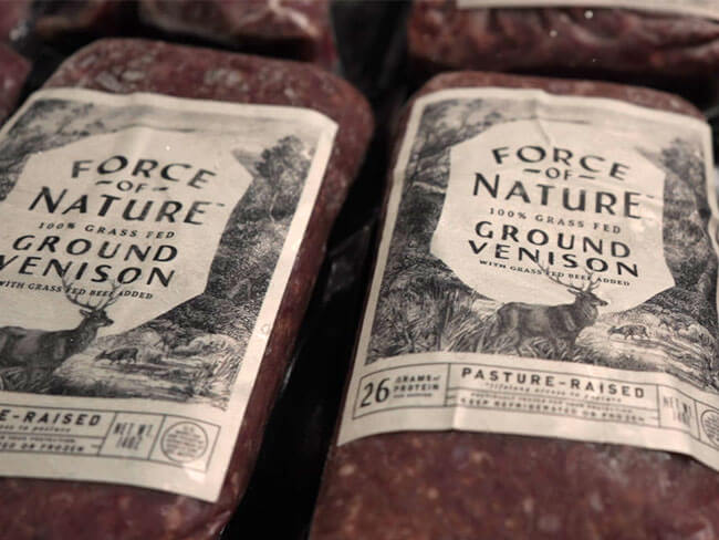 100% Grass Fed Ground Venison Meat