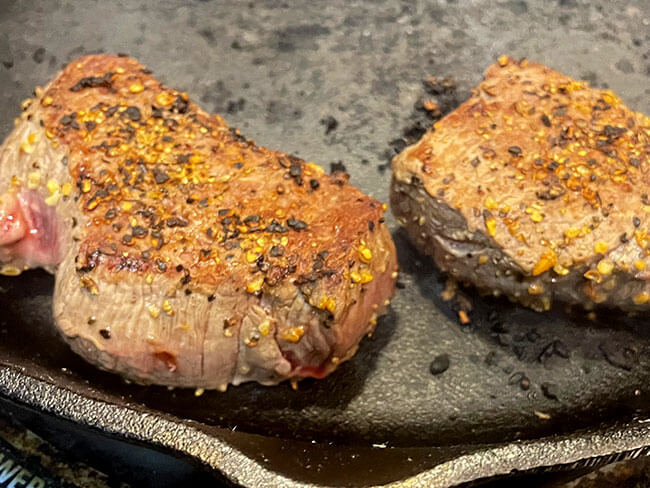 Force of Nature Venison Medallions Cooking