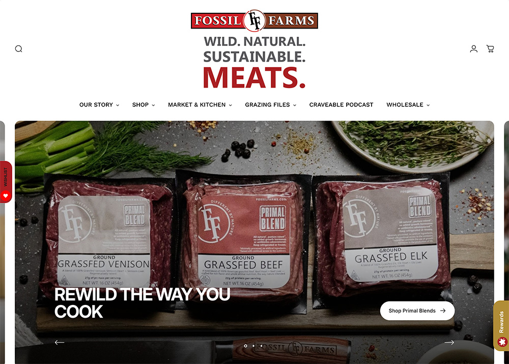 Fossil Farms Review: Is This Exotic Meat Delivery Worth It? | Timbo's Food Box Fossil Farms Website