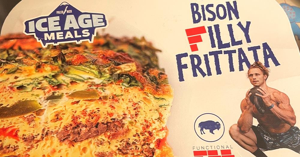 Ice Age Meals Bison Filly Frittata