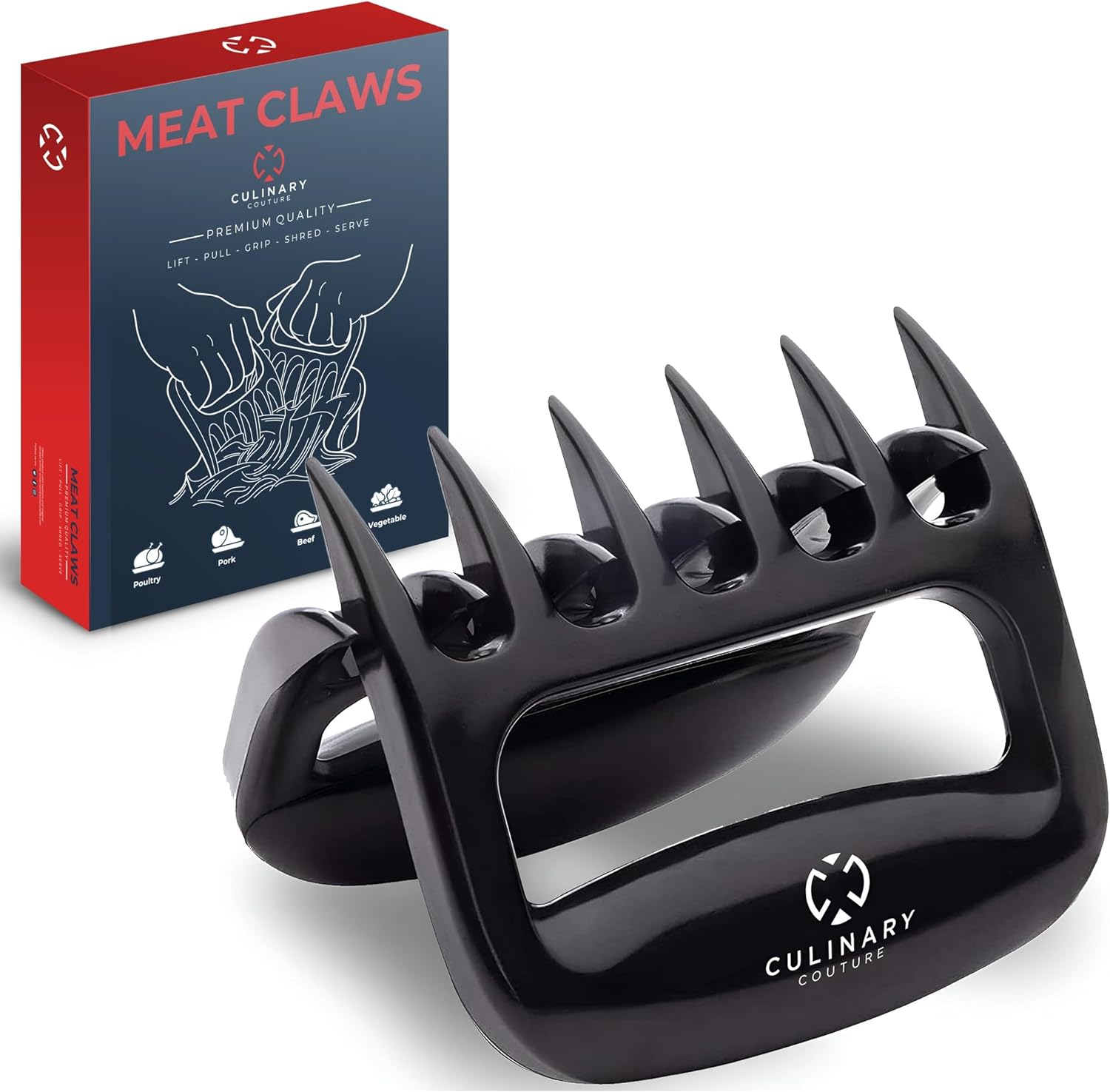 Culinary Couture Black Meat Shredder Claws