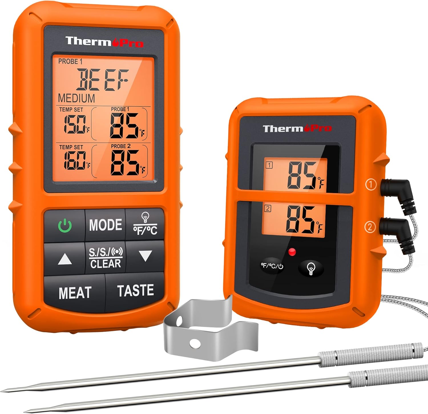 ThermoPro TP20 500FT Wireless Meat Thermometer with Dual Meat Probe
