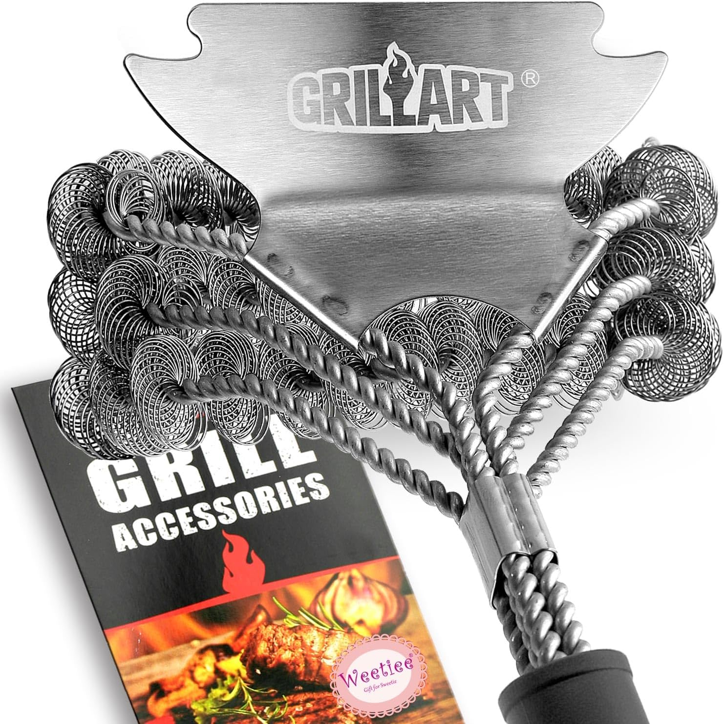 GRILLART Grill Brush and Scraper Bristle Free