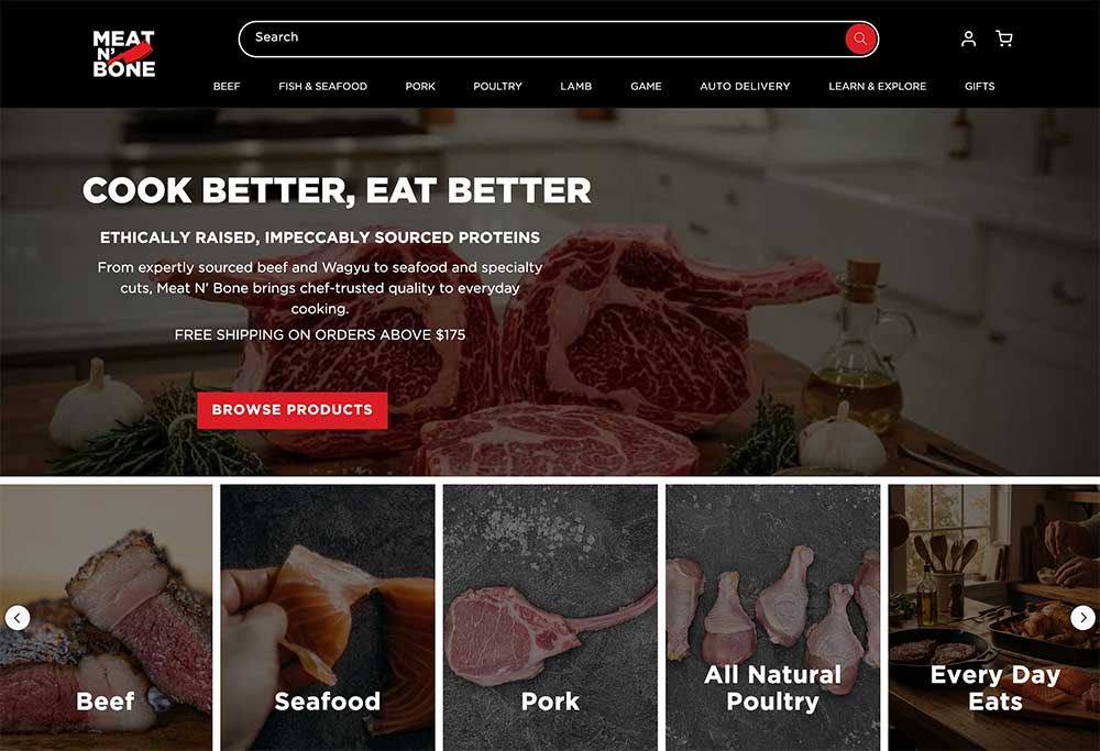 Meat N Bone Website Review