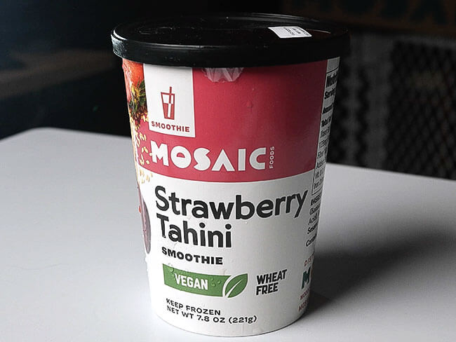 Mosaic Foods Vegan Strawberry Tahini Smoothie