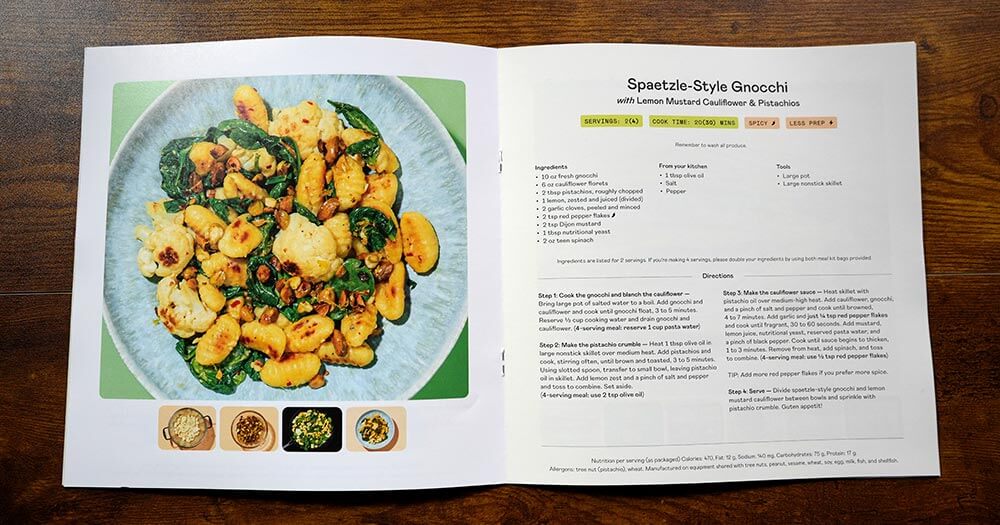Purple Carrot Spaetzle-Style Gnocchi Cook Book