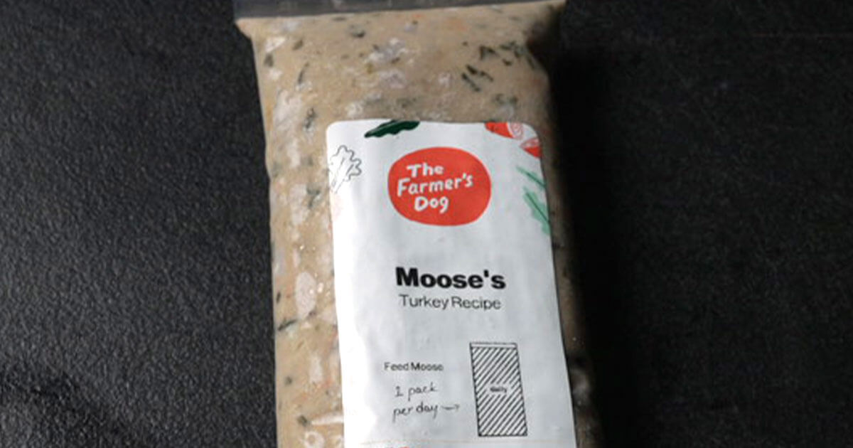 The Farmer's Dog Moose's Turkey Recipe