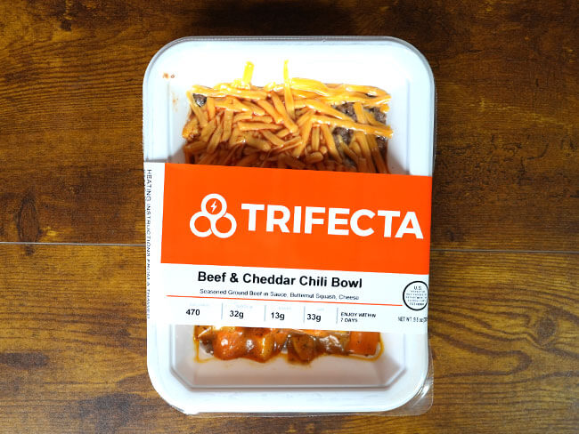 Trifecta Beef and Cheddar Chili Bowl