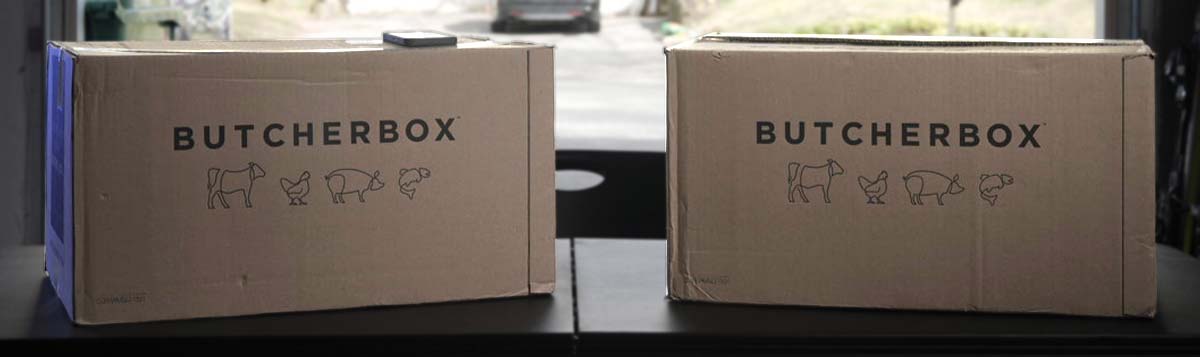 Two ButcherBox Boxes