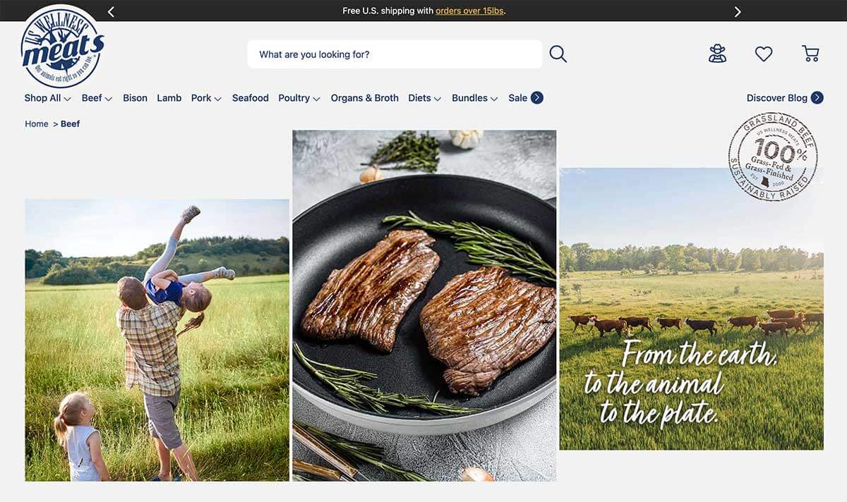 US Wellness Meats Grass Fed Website Review