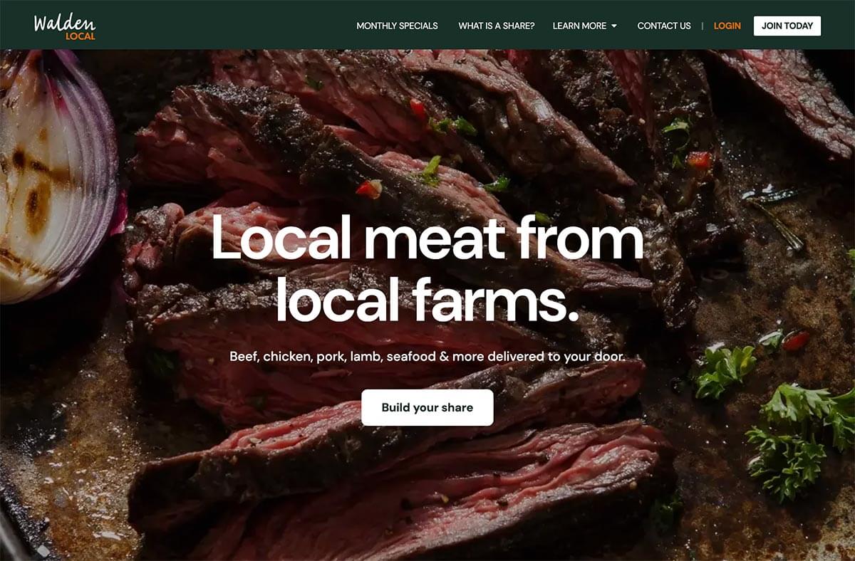 Walden Local Website - Local Meat From Local Farms